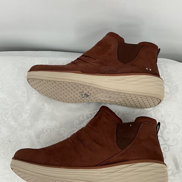 Ryka NIAH 10W Banana Bred Brown Water Repellent Ankle Boots Slip-On Comfort Fit - Picture 7 of 9